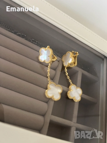 Chanel van cleef дамски обеци 