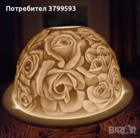 Порцеланов свещник BERNARDAUD LIMOGES, снимка 1 - Декорация за дома - 49032274