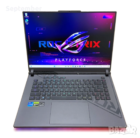 ASUS ROG G16"-2,5K-240 Hz,i7-13650HX,RTX4060,1ТB SSD,НОВ,Гаранция., снимка 2 - Лаптопи за игри - 52263166
