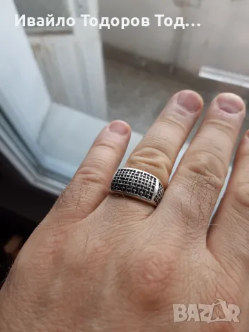 Сребърен мъжки пръстен, снимка 12 - Пръстени - 47961129
