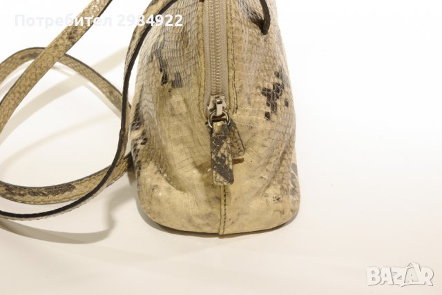 Дамска чанта инстинска змийска кожа REAL LEATHER, снимка 4 - Чанти - 36835255