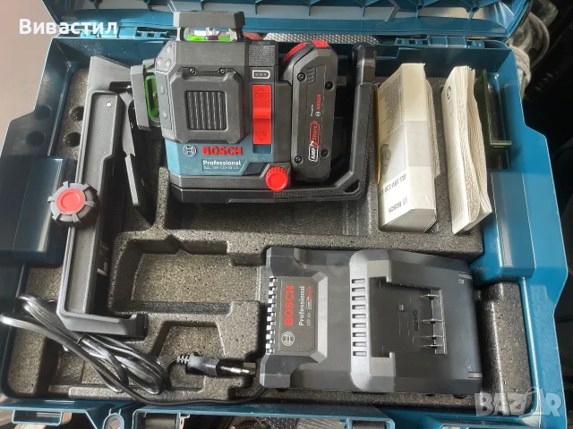 Bosch GLL 3-80 P Линеен лазер 3Х360°възможност до 80 метра с приемник, снимка 13 - Други инструменти - 53785823