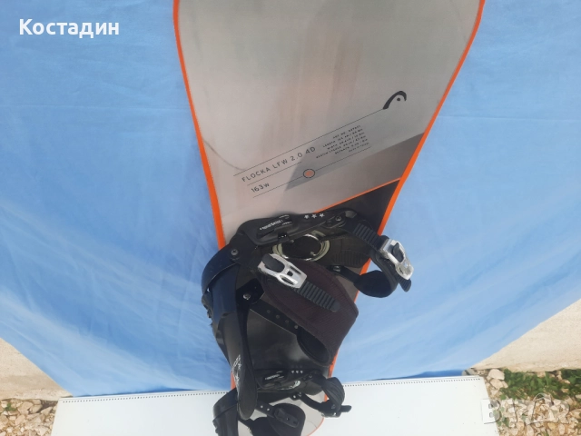 Сноуборд HEAD FLOCKA LFW 2.0 4D WIDE 163см.W  2022г с автомати, снимка 6 - Зимни спортове - 52970021