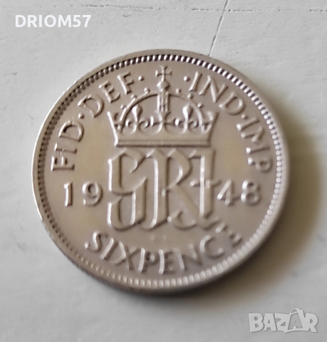 Монети Великобритания- 5 бр. › Крал Джордж VI (1937-1952), снимка 3 - Нумизматика и бонистика - 51532033