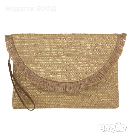 Лятна дамска сламена чанта, 32x22 см., снимка 2 - Чанти - 50738217