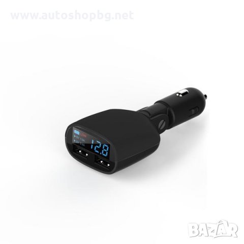 Бързо зареждане 3.4 автомобилно зарядно устройство Двоен USB зарядно адаптер за телефон QC3.0 + 5V 3, снимка 2 - Аксесоари и консумативи - 30107238