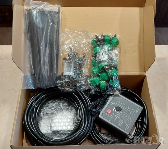 Автоматична Слънчева - Соларна поливна капкова система за растения пълен комплект със компютър , снимка 3 - Градинска техника - 49902157