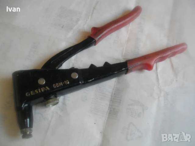 GESIPA GBM-10 Made in Germany РЪЧНА НИТАЧКА ЗА НИТ ГАЙКА М3-М6мм , снимка 3 - Други инструменти - 51010274