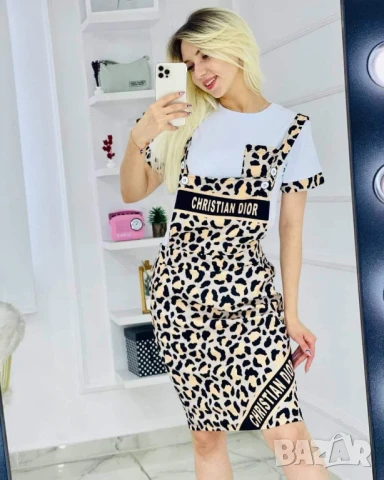 Дамски комплект Блузка и сукман на едро christian dior louis vuitton, снимка 3 - Комплекти - 51148896