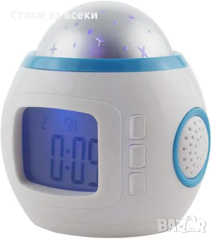 Будилник с прожекционна лампа – магията на звездното небе във вашата стая +музика, снимка 8 - Други стоки за дома - 49154096