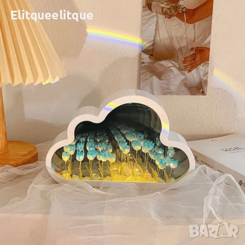 Магическа нощна лампа с огледален ефект 2 в 1