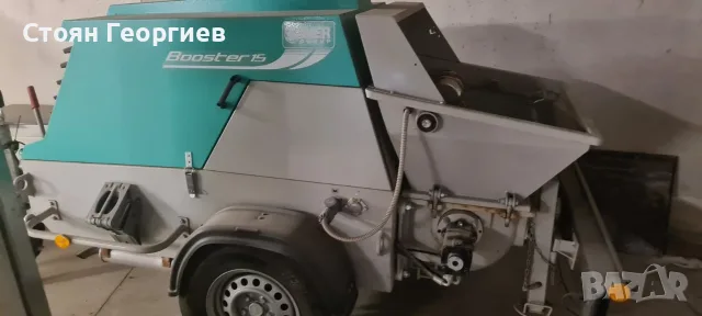 стационарна бутална бетонпомпа IMER Booster 15, производство на италианската марка IMER Grou, снимка 2 - Индустриална техника - 56079307