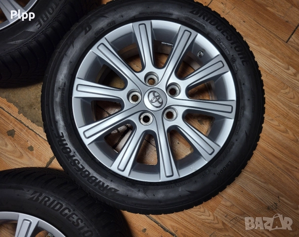 джанти 16" 5х114,3 Toyota гуми 205/55/16 Bridgestone зимни, снимка 6 - Гуми и джанти - 52484549