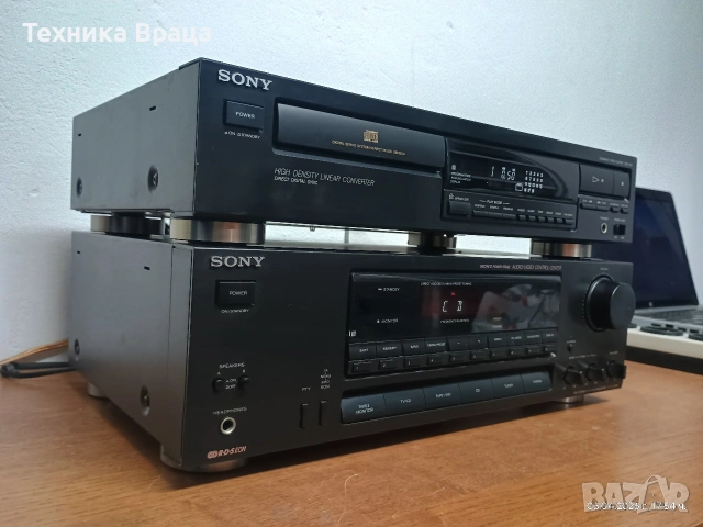 Стерео ресивър SONY STR-GX315 + CD плеър SONY CDP-397. Перфектни. Изпращам видео. , снимка 3 - Ресийвъри, усилватели, смесителни пултове - 54086451