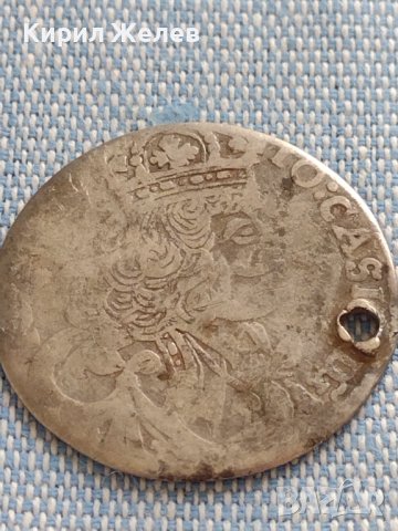 Сребърна монета 18 Гроша 1657г. Ян Казимир Полша 13608, снимка 1 - Нумизматика и бонистика - 42930051