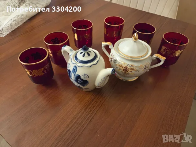 Сервиз от чаши, чинии и съдове, снимка 2 - Сервизи - 56347852