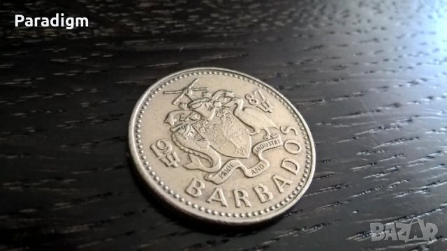 Монета - Барбадос - 25 цента | 1987г., снимка 1 - Нумизматика и бонистика - 31284042