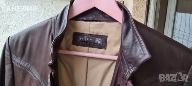 Кожено манто, снимка 2 - Палта, манта - 34495578