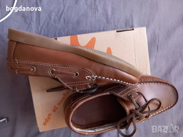 Затворени детски обувки от естествена кожа, снимка 5 - Детски обувки - 53998452