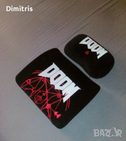 Оригинални възглавници за стол Noblechairs Hero DOOM Edition, снимка 4 - Столове - 52517416