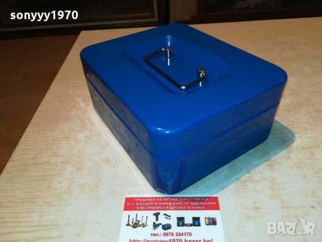 СЕИФ-КАСА 20Х16Х8СМ-МЕТАЛНА БЕЗ КЛЮЧ 0110211024, снимка 15 - Антикварни и старинни предмети - 34312485