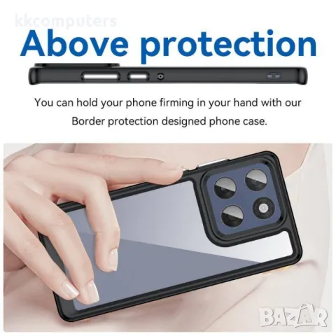 Motorola Edge 60 Fusion Colorful TPU + Acrylic Удароустойчив Калъф и Протектор, снимка 8 - Калъфи, кейсове - 50078546