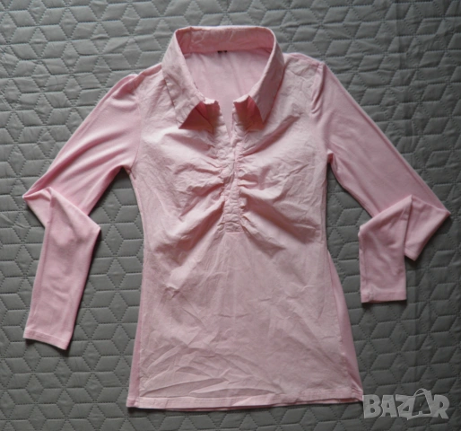 Дамски сет в розово пола и блуза, снимка 2 - Комплекти - 54340740