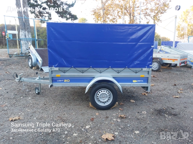 Туристическо, самосвално ремарке VESTA LIGHT 20 с брезент и шпригли Н120, снимка 3 - Ремаркета - 51965341