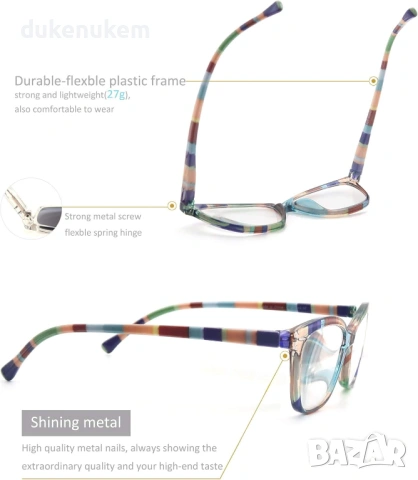 Комплект 5 броя очила за четене, +2.50, леки и удобни, снимка 4 - Слънчеви и диоптрични очила - 53164151