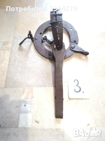 Стари антични капани тип вълчи, ръчно изковани. , снимка 7 - Антикварни и старинни предмети - 52976975