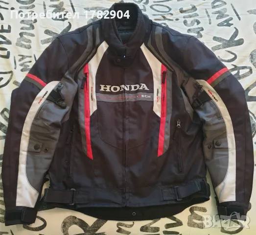 Текстилно мото яке Honda, снимка 2 - Спортна екипировка - 48360560