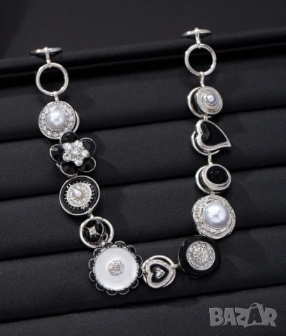 Чокър колие метално с орнаменти дължина - 32+10, снимка 2 - Колиета, медальони, синджири - 50713173