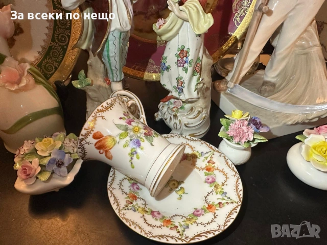 Dresden Germany  около 1900 - “Великолепният” Код P1968, снимка 8 - Декорация за дома - 53926718