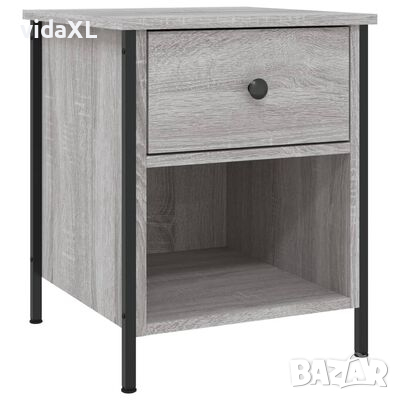 vidaXL Нощно шкафче, сив сонома, 40x42x50 см, инженерно дърво(SKU:825939, снимка 1