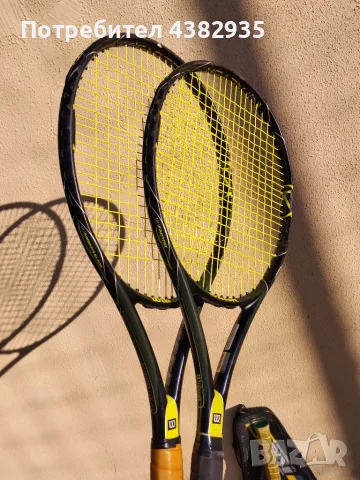 Yonex, Wilson k factor 2бр 70 за 3те, снимка 2 - Тенис - 56296724