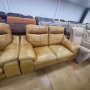 ПРОМОЦИЯ!!! Два оранжеви кожени дивана двойки - естествена кожа, снимка 9