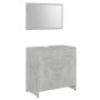 vidaXL Комплект мебели за баня, бетонно сиви, инженерно дърво(SKU:802583, снимка 1 - Други - 44473411
