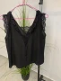 Черен топ с дантела размер S, снимка 7