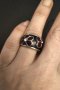 Марков пръстен с емайл РАЗПРОДАЖБА, снимка 3