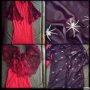 Хелоуин рокля паяжина с пелерина със светещи паяци Halloween n, снимка 1 - Други - 36401650