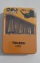 Стъпаловидни титаниеви свредла Tolsen 3бр. HSS Ti, метална кутия, снимка 2