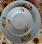 Голяма чиния и 2 малки чинии - български порцелан, снимка 1 - Чинии - 37597996