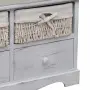 vidaXL Пейка за съхранение, бяла, 62x33x42 см, дърво от пауловния, снимка 2