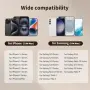 TMKUHOR 15W Qi безжично зарядно с магнитна стойка (поставка) за iPhone и Samsung, снимка 6