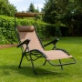 Сгъваем градински шезлонг със сенник, снимка 2