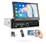 Универсална мултимедия CAMECHO 1 DIN, 7-инчов моторизиран екран, Bluetooth, поддръжка на USB/AUX-IN/, снимка 1