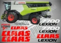 CLAAS Lexion 460 стикери надписи, снимка 17