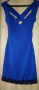Дамска тъмно синя рокля, снимка 1 - Рокли - 44698422
