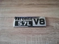 сребриста с черно емблема i-Force V8 5.7L за Toyota, снимка 7