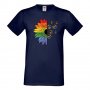 Мъжка тениска Pride Sunflower Peace multicolor Прайд,Празник.Повод,Изненада, снимка 7